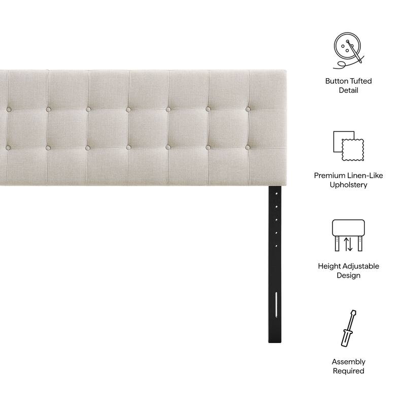 Emily Upholstered Fabric Headboard
