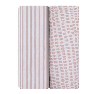 Baby Fitted Waterproof Crib Sheet Set 2 Pack