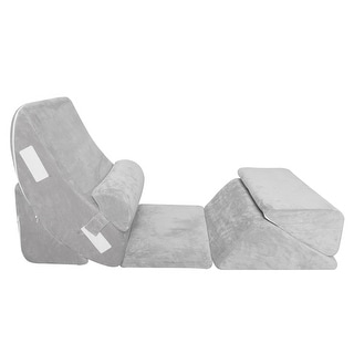 Leg Elevation Pillow Bed Wedge Pillow Set For Post-Surgery Recovery | Orthopedic Sleeping Pillows For Back, Neck & Leg Pain | Acid Reflux & GERD Relief Memory Foam Wedge Set