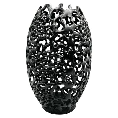Decorative Handmade Aluminum Egg Nest Flower Vase