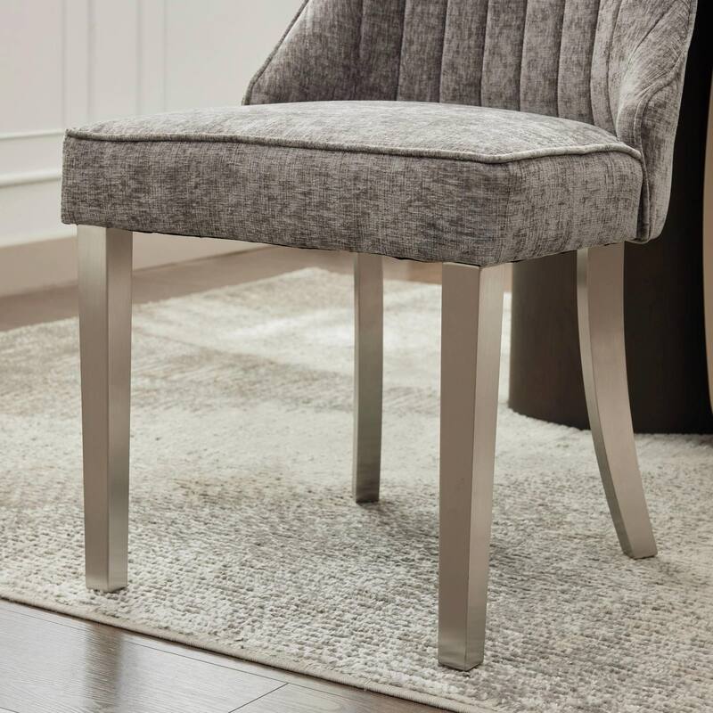 Rayon Cloth Flocking Chenille Dining Chairs