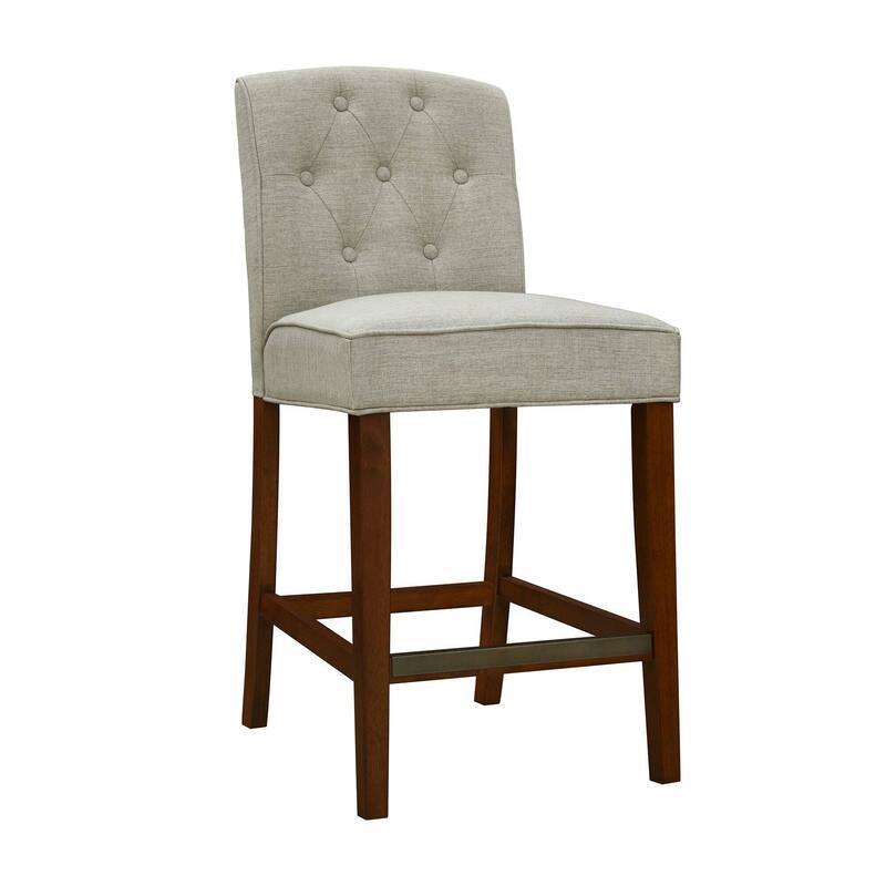 Madison Park Misha Tan Tufted Counter Stool