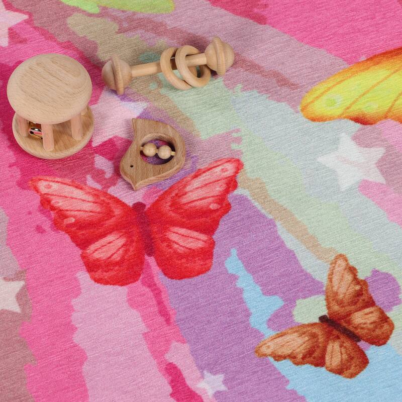 Superior Butterfly Kids Indoor Area Rug