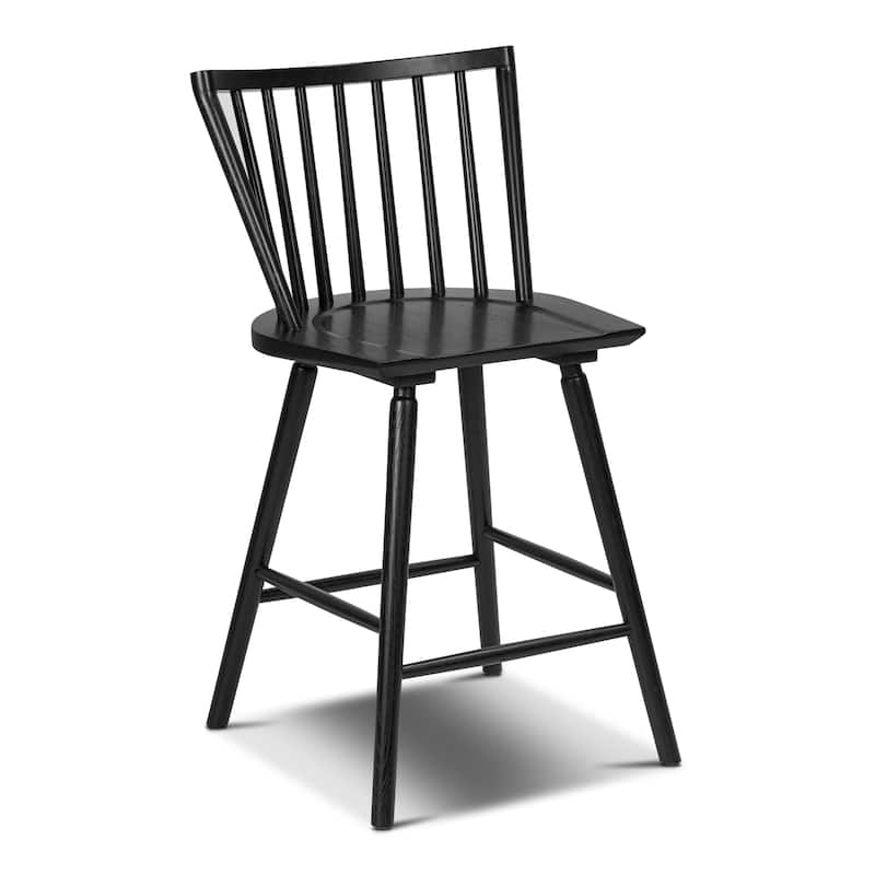 Talia 24" Counter Stool in Black - Black