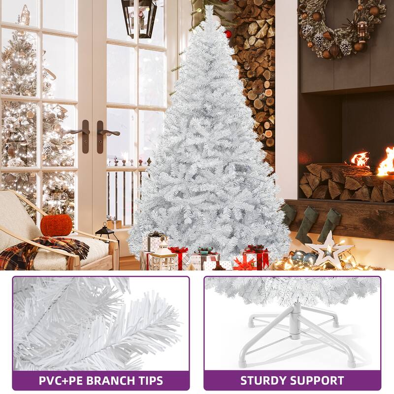 6/7.5 FT White Spruce Artificial Christmas Tree