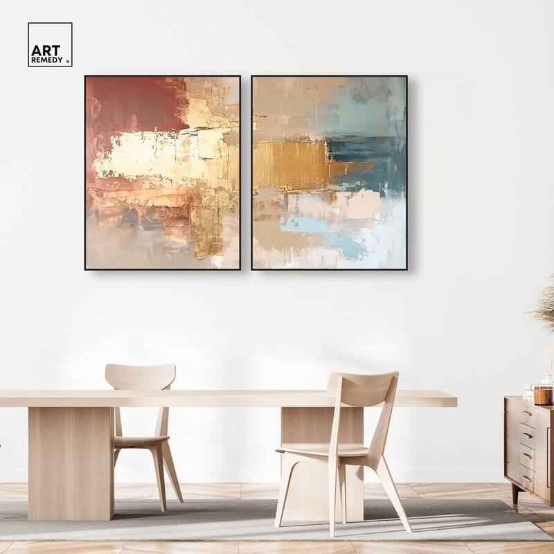 Earthy Glow V Canvas Set of 2 by Art Remedy