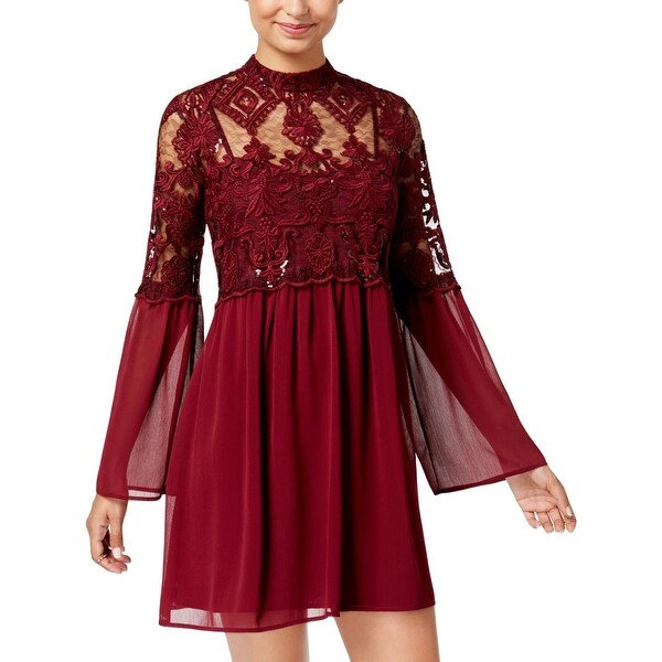 Red Halter Prom Dress Trixxi