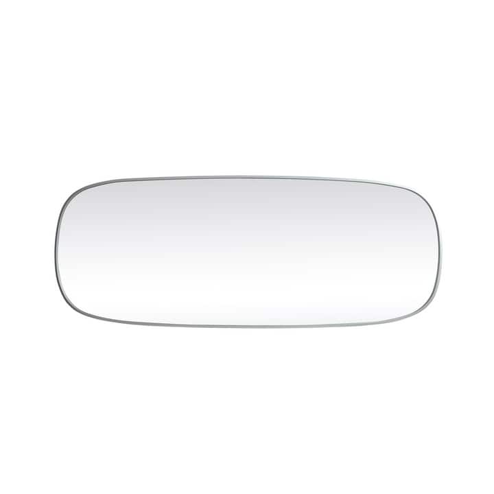 Indigo Home Metal Frame Oval Mirror 24x60 Inch