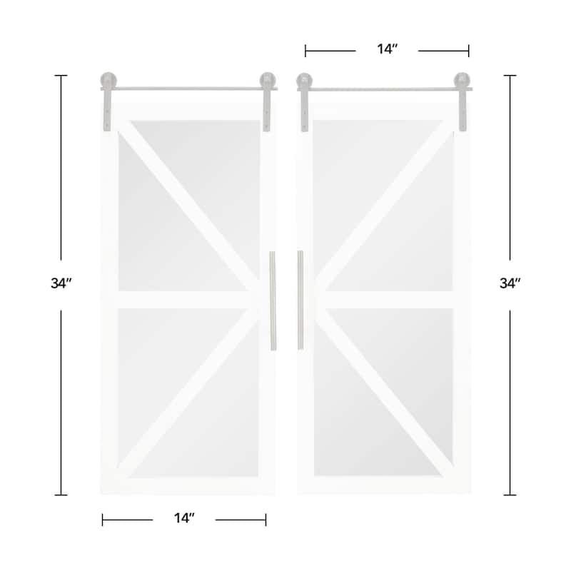 FirsTime & Co. 2-pc. Wooden Barn Door Wall Plaque Set