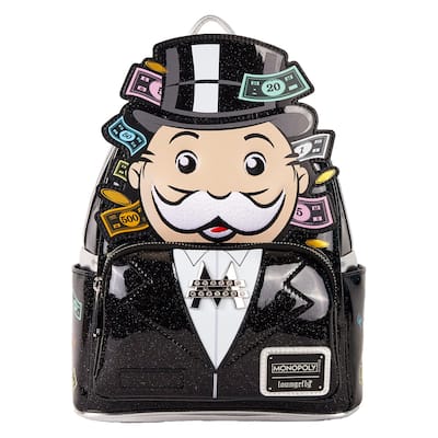Monopoly 90th Anniversary Pennybags Glitter Cosplay Mini Backpack