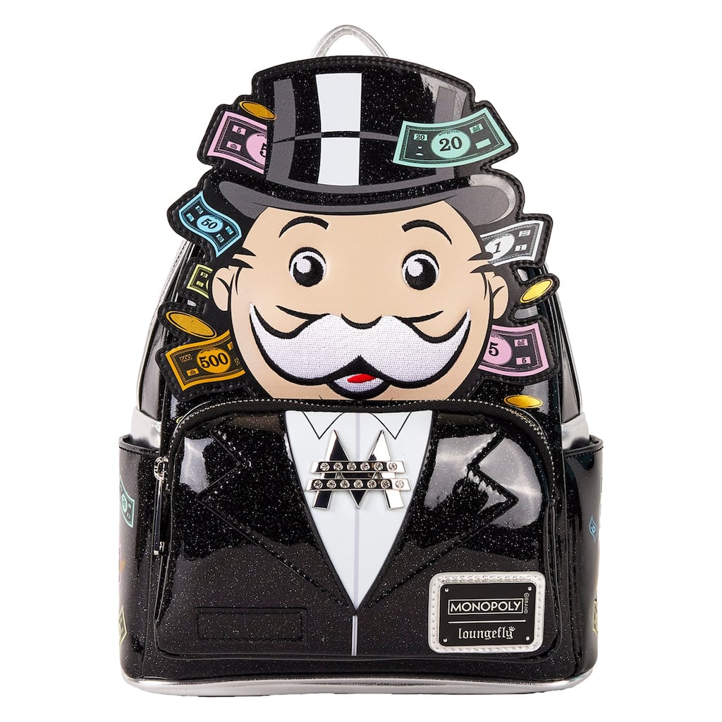 Monopoly 90th Anniversary Pennybags Glitter Cosplay Mini Backpack
