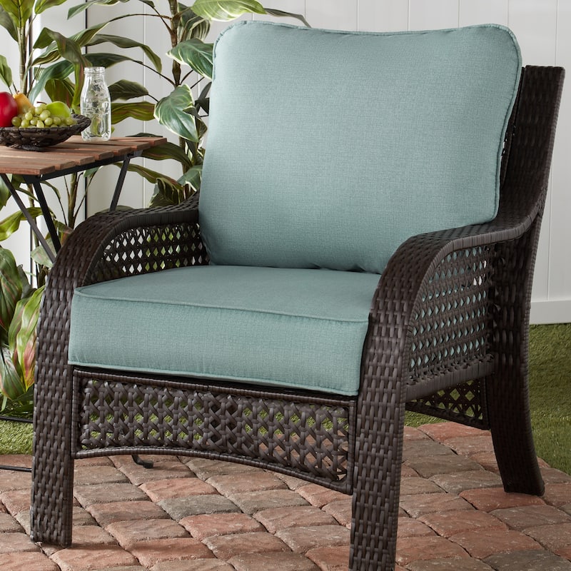 Outdoor 2-Piece Premium Deep Seat Cushion Set (Cushions Only)
