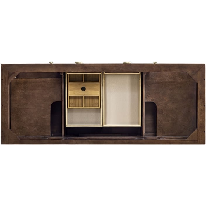 James Martin Vanities 670-V60D-FPBL Amberly 60" Wall Mounted or Free