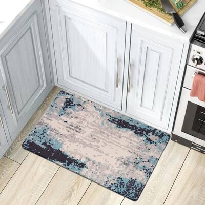 World Rug Gallery Contemporary Abstract Anti Fatigue Standing Mat