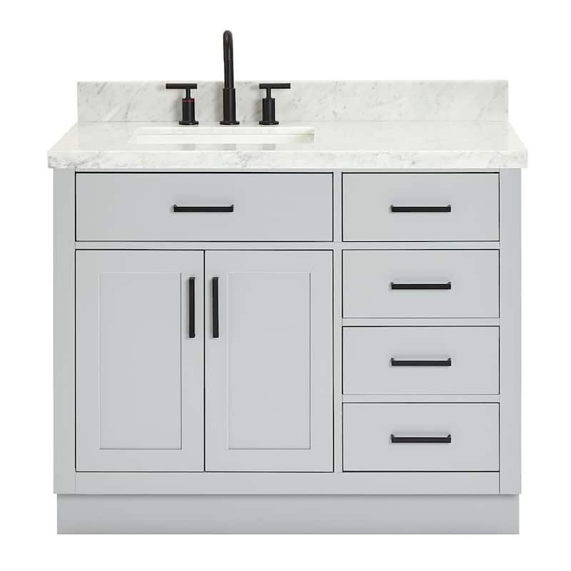 Ariel T043SLCWRVO Hepburn 43" Free Standing Single Basin Vanity Set - Grey