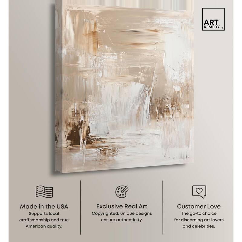 Latte Layers II Canvas by Art Remedy, Gallery Wrapped