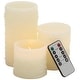 preview thumbnail 2 of 29, Resin Traditional Flameless Candle (Set of 3) - S/3 6"4"3"H