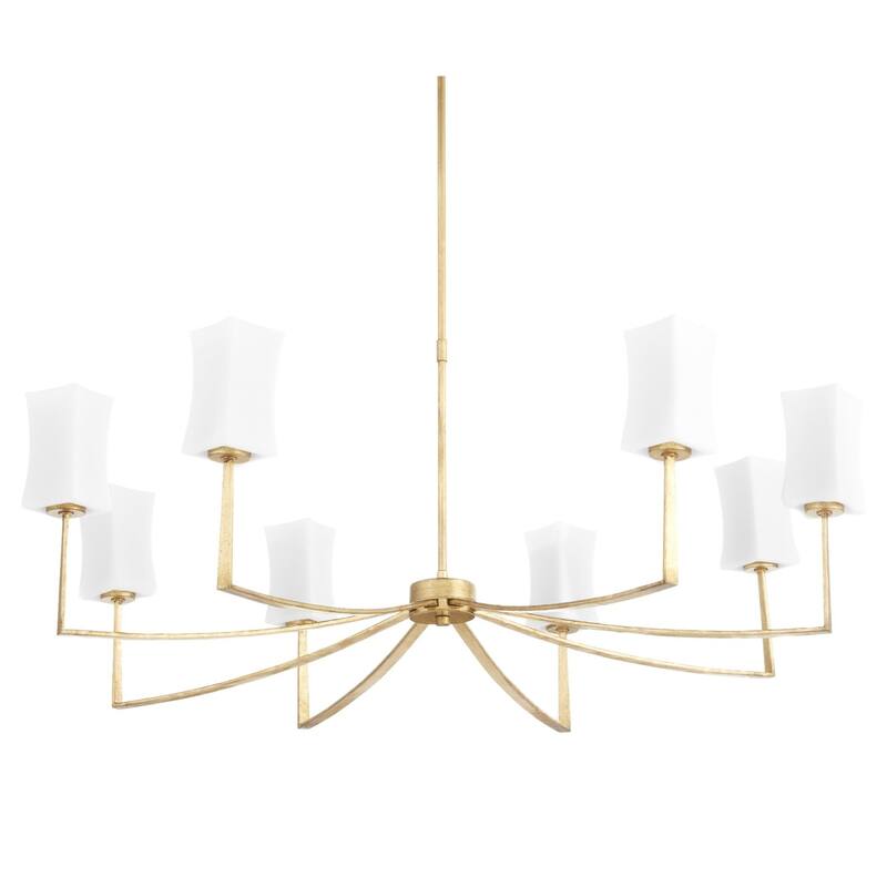 Quorum International 681-8 8 Light 44" Wide Chandelier - Gold Leaf