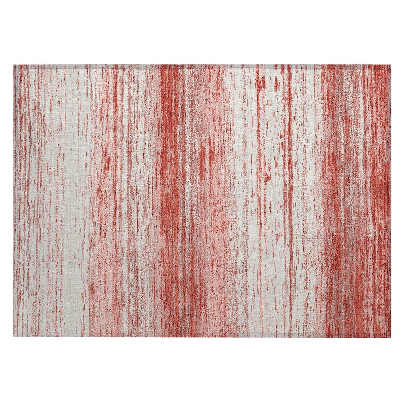 Machine Washable Indoor/ Outdoor Chantille Ombre Stripes Rug