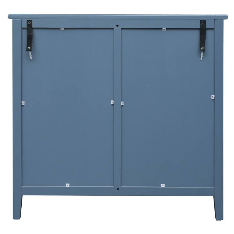 3 Drawer Cabinet, American Furniture,Suitable for bedroom, living room, study ,Blue