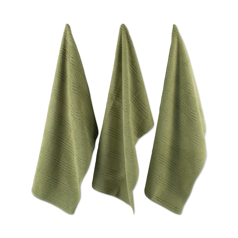 J&M Microfiber Dishtowel & Dishcloth (Set of 8) - Leaf Green