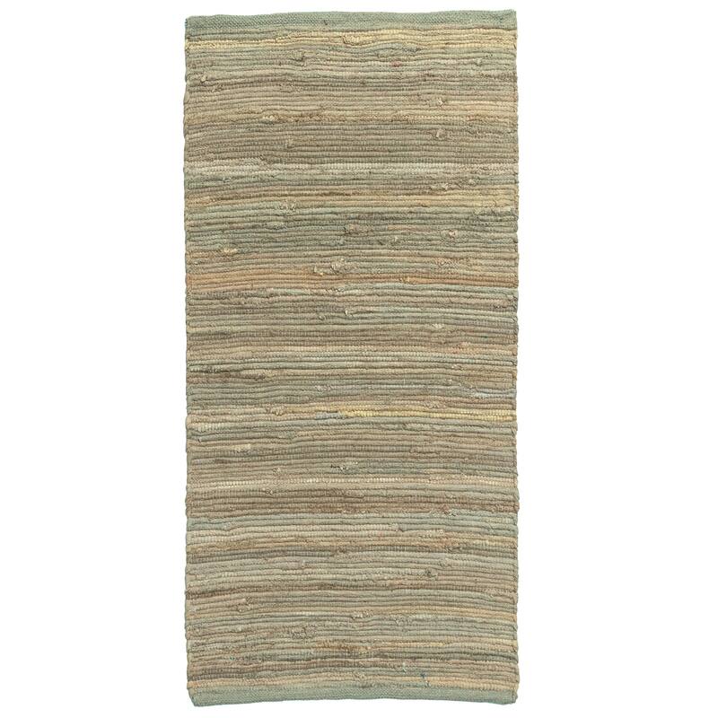 Fabstyles Solid Cotton Handmade Area Rag Rug Living Room, Hallway