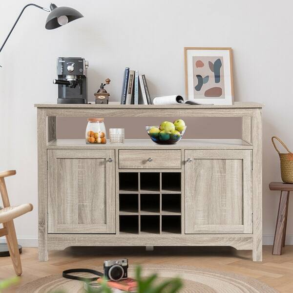 Shop Buffet Server Sideboard Wine Cabinet Console Overstock
