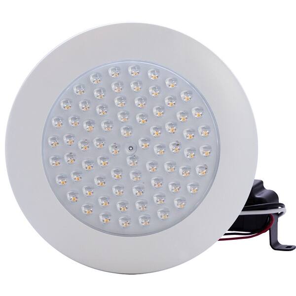 slide 2 of 29, 6" 9W Dimmable Downlight Cathedral Ceiling 5000K LED 30° Beam Angle Flush Mount 1-Pack - White