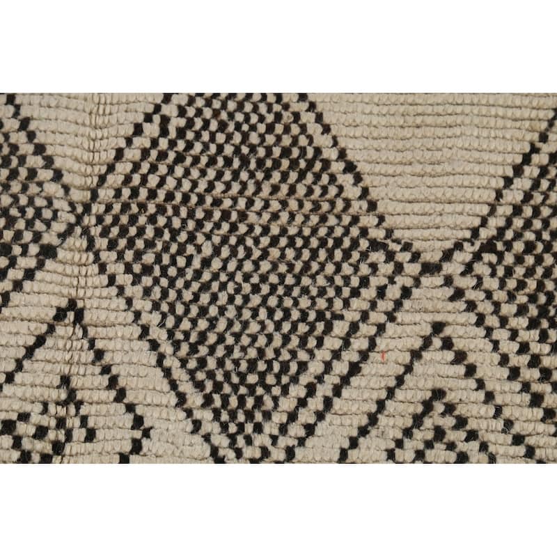 Trellis Moroccan Oriental Area Rug Handmade Wool Carpet - 5'6"x 9'8"
