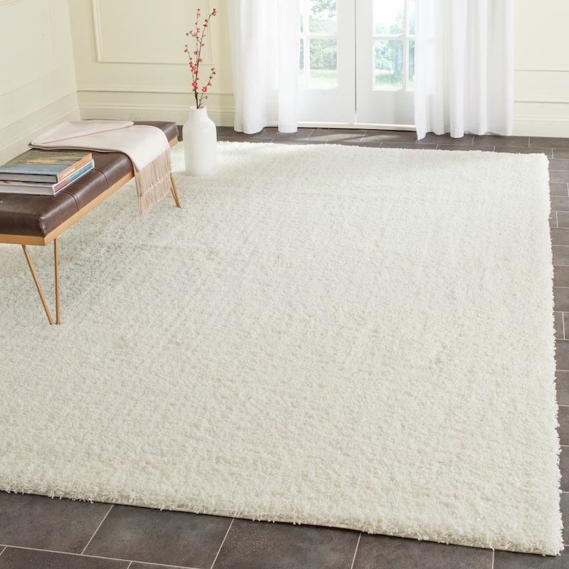 SAFAVIEH Laguna Shag Verdiana Solid 2-inch Thick Rug