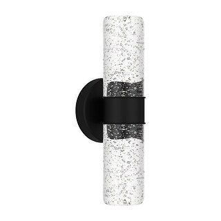 Kaia Integrated LED Matte Black Outdoor Wall Lantern