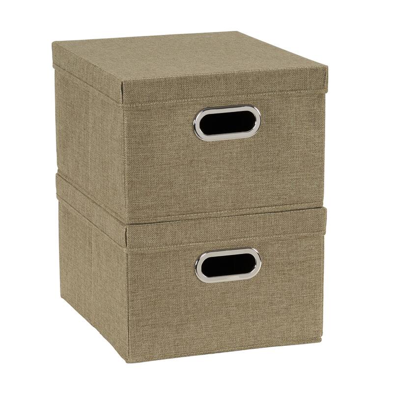 Household Essentials Collapsible Linen Box - 15.0"L x 13.0"W x 8.0"H
