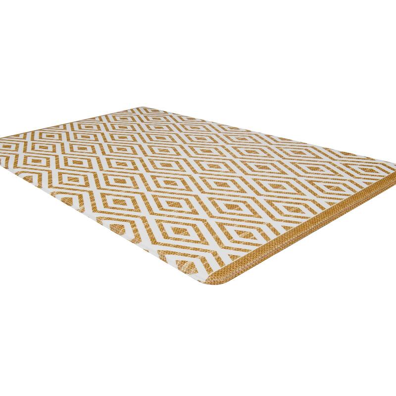 World Rug Gallery Geometric Anti-Fatigue Standing Mat