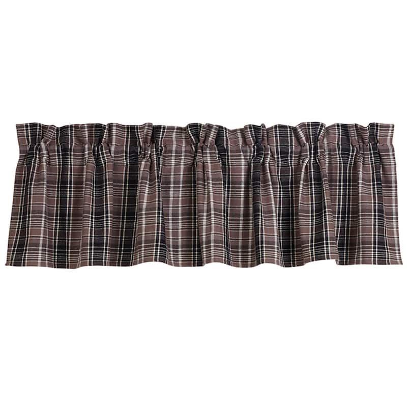 Plaid valance, 84"x18"