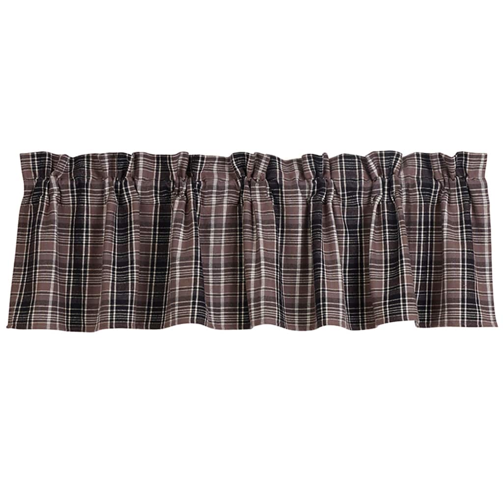 Plaid valance, 84"x18"