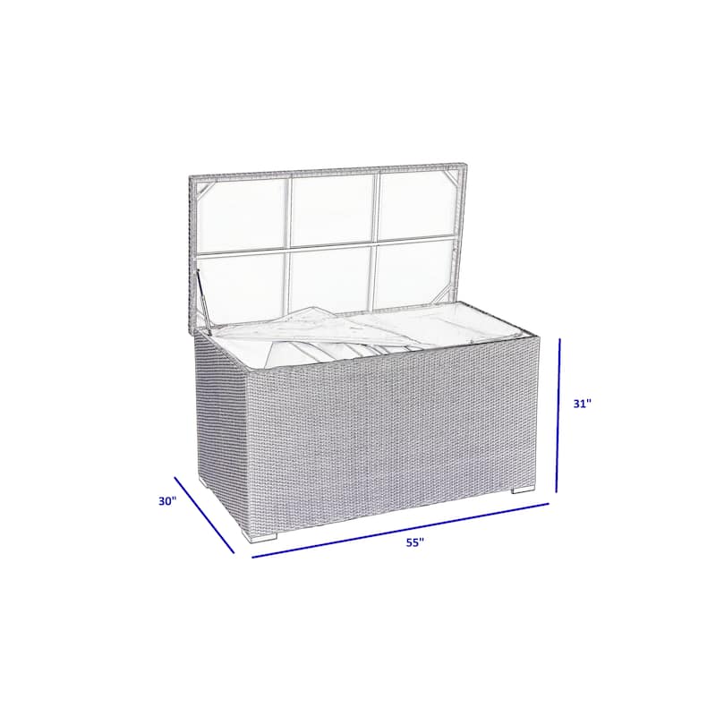 Sicuro Wicker Storage Deck Box