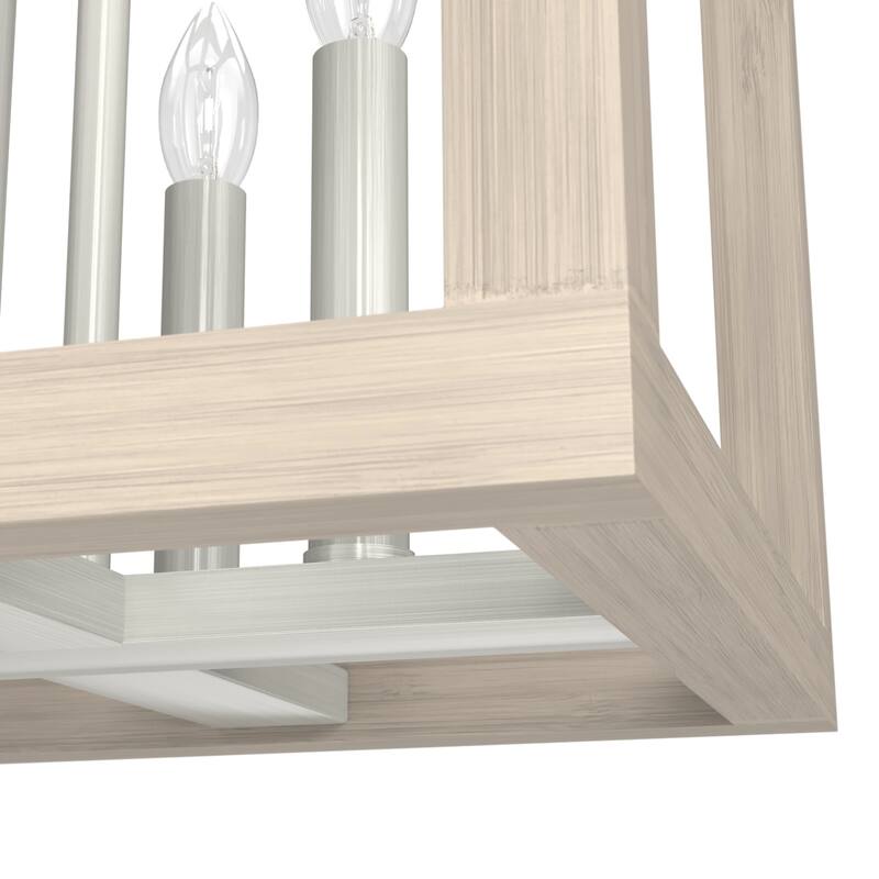 Hunter Squire Manor 12" 4-Light Pendant - Island, Dining Room, Entry - Modern Farmhouse, Transitional, Candle, Caged