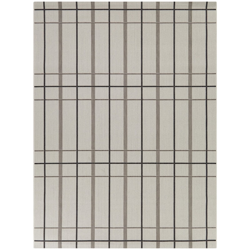 Sherwin Modern Plaid Indoor/Outdoor Area Rug