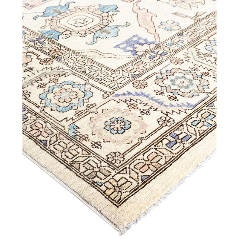 Serapi One-of-a-Kind Hand-Knotted Area Rug - Ivory - 8' 11" x 11' 11"