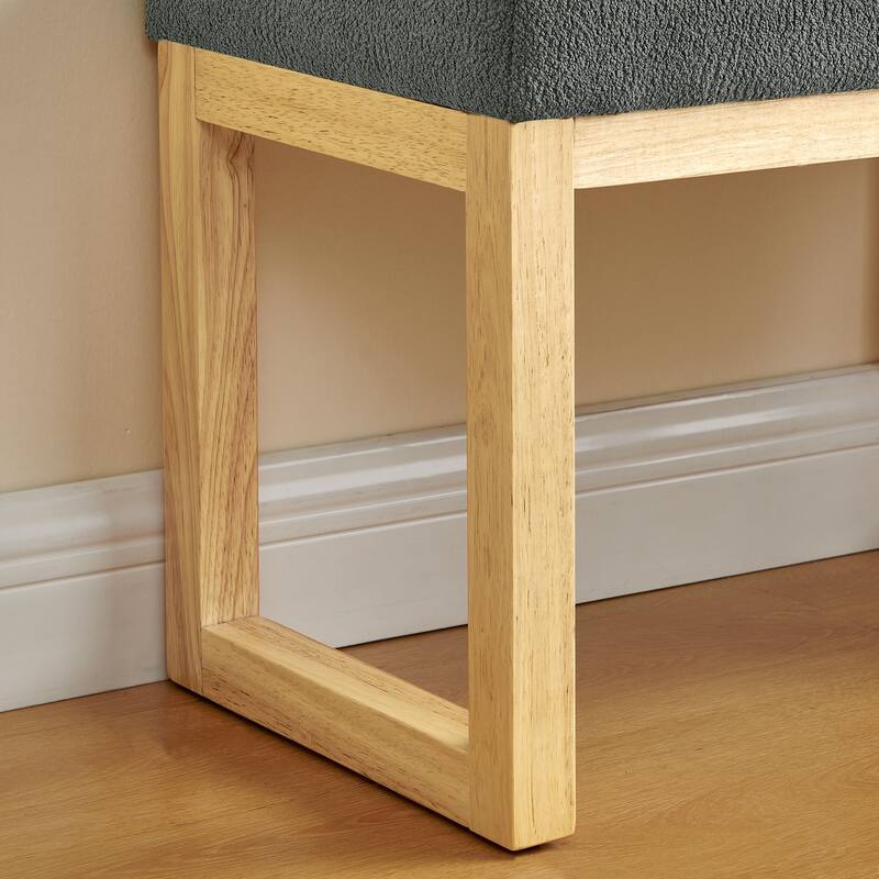 Bench with a Wooden Frame