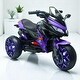 preview thumbnail 6 of 58, 12V Kids Electric Ride-On Motorcycle with Manual Throttle, LED Wheel Lights, Bluetooth Music- Battery Powered Motorbike Purple