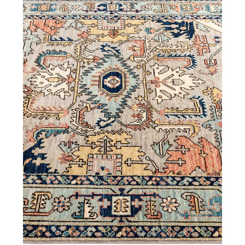 Serapi One-of-a-Kind Hand-Knotted Area Rug - Gray - 4' 1" x 5' 11"