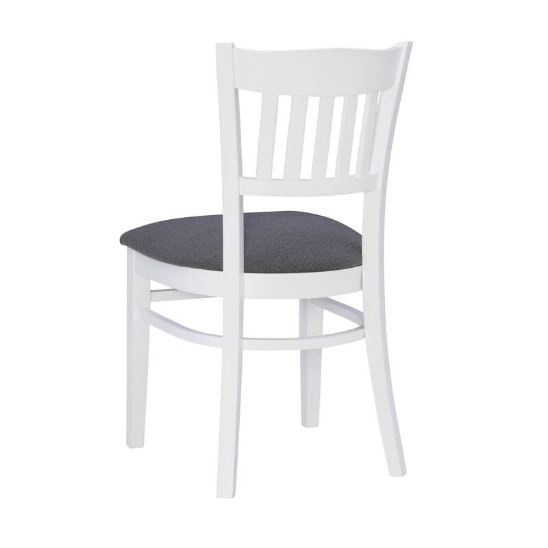 Linon Raubrook White Chair (Set of 2)