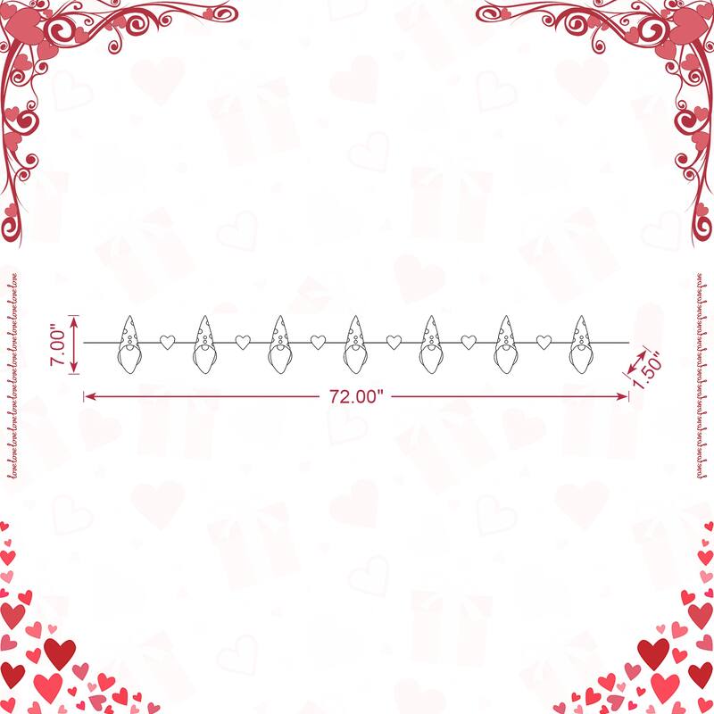 Glitzhome 72"L St. Patrick's Day Holiday Shamrocks Garland