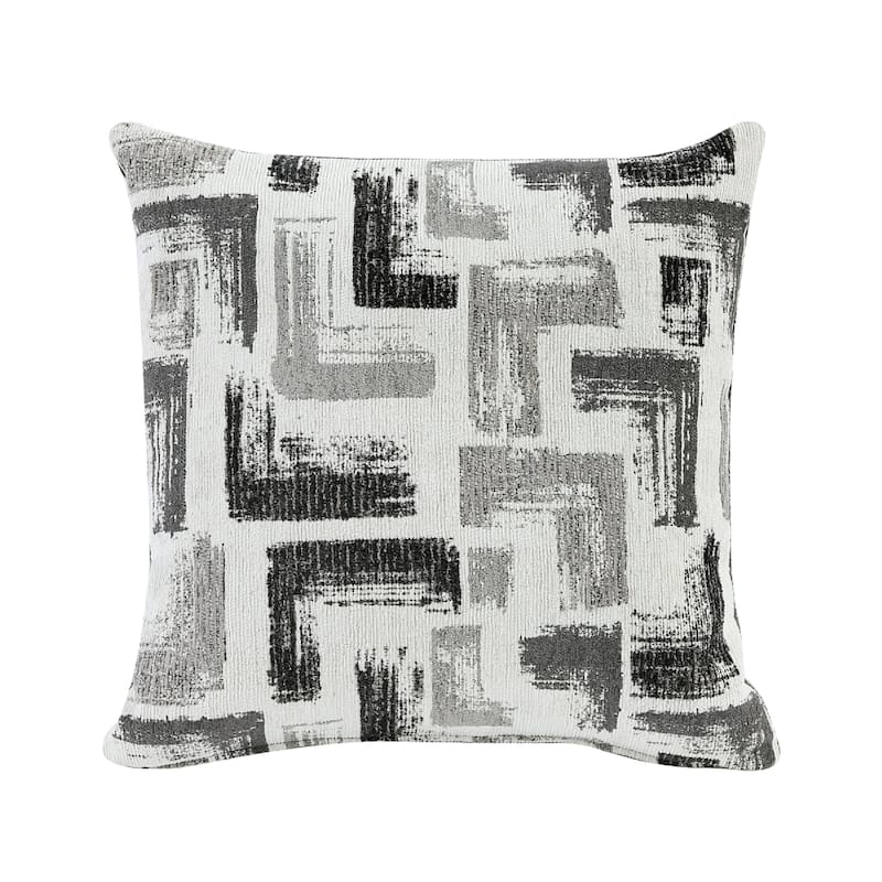 Koi Loveseat with 2 Pillows, Reversible Cushions, Gray Chenille, 65 Inch