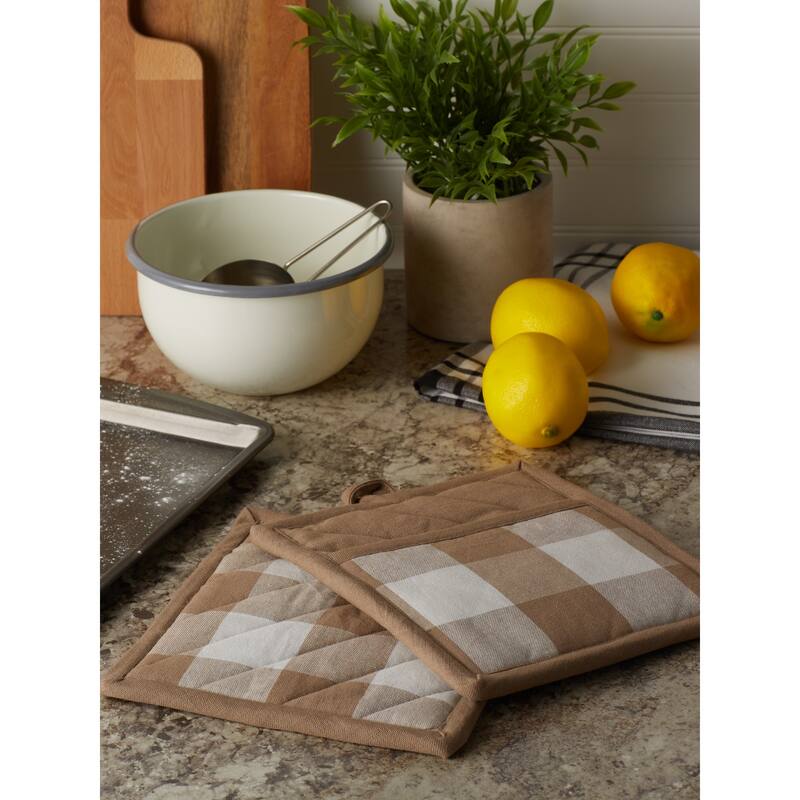 DII Vintage Red Buffalo Check Dishtowel (Set of 3)