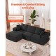 preview thumbnail 11 of 36, UIMOSO Modular Sectional Sofa, Modular Sofa Deep Seat, Cloud Sectional Couch with High Rebound Sponge and Density
