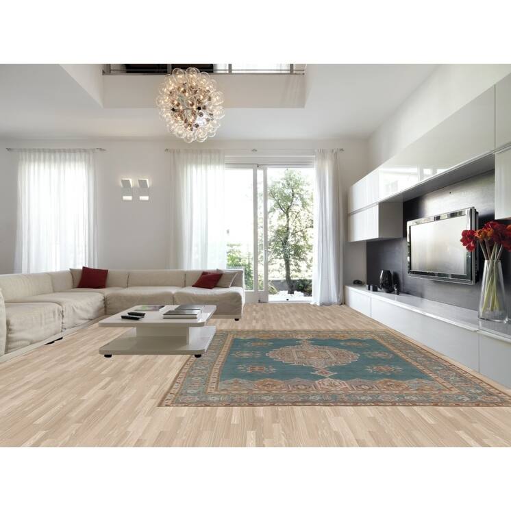 Over-Dyed Tabriz Persian Antique Area Rug Handmade Wool Carpet - 9'11"x 13'1"