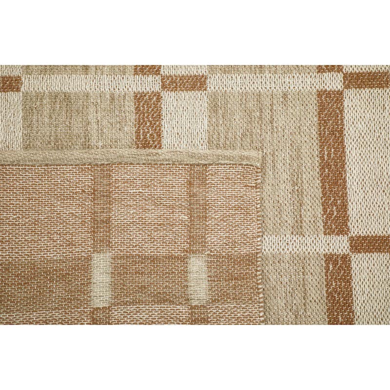 Terra by Obeetee Aurora Block Beige Rug