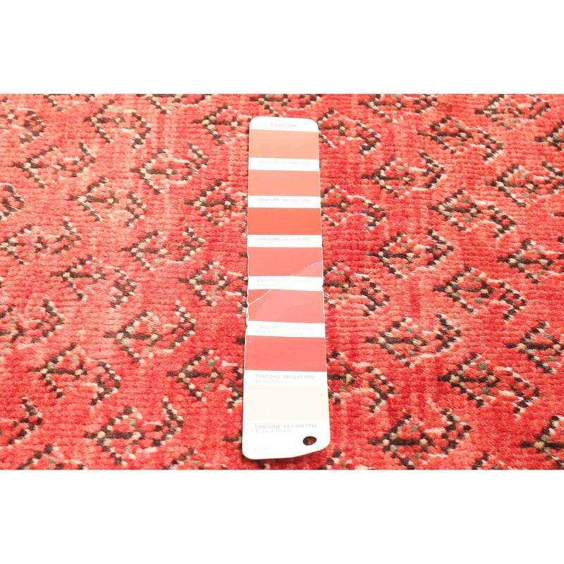 ECARPETGALLERY Hand-knotted Andelz Red Wool Rug - 3'3 x 6'9